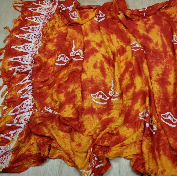 Wayan Natural Wear, Tie-dyed Boho Lightweight Shawl/Wrap NWT - Picture 8 of 9